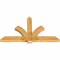 Ekena Millwork Redmond Rough Sawn Timber Gable Bracket, Western Red Cedar, 72"W x 42"H x 4"D x 6"F, 14/12 Pitch GBW072X42X0406RED00RWR - alternate 5